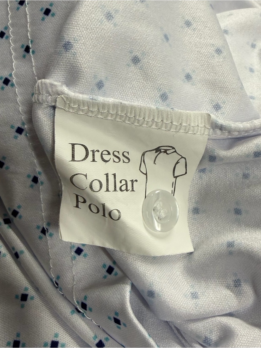 Collars and Co. Dress Collar Polo Shirt Mens Size Large White Golf Performance - Picture 6 of 7